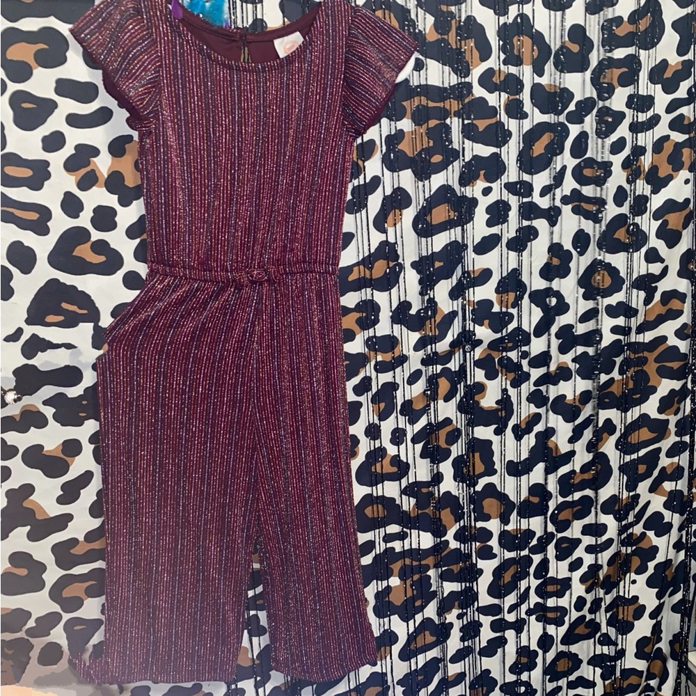 LITTLE GIRLS SPARKLY 1 PIECE PANTS ROMPER
